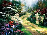 Thomas Kinkade Spring Gate painting